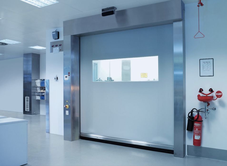 Скоростные ворота для фармацевтического и медицинского сектора