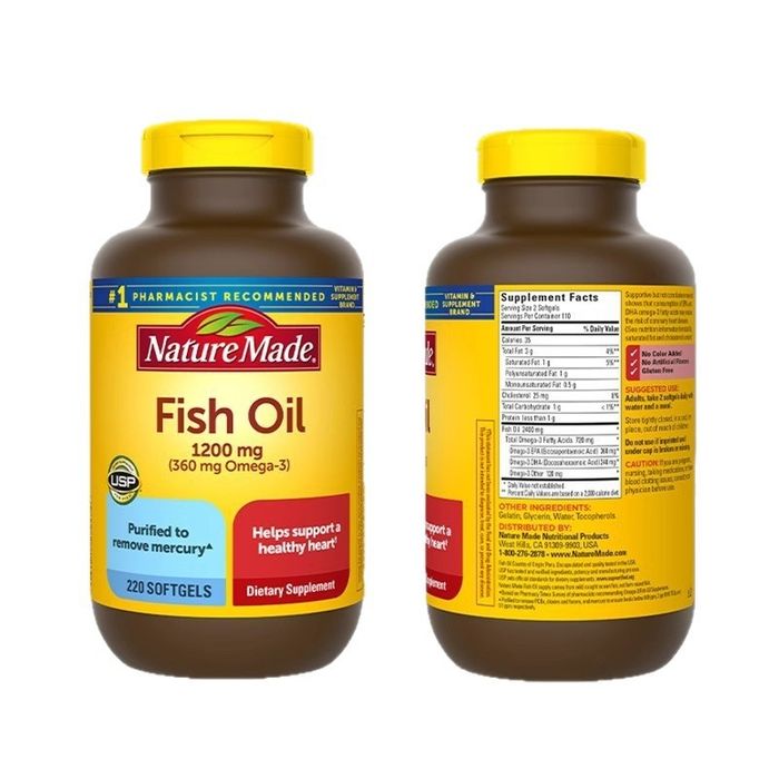 Рыбый жыр Nature Made, 220 капсул