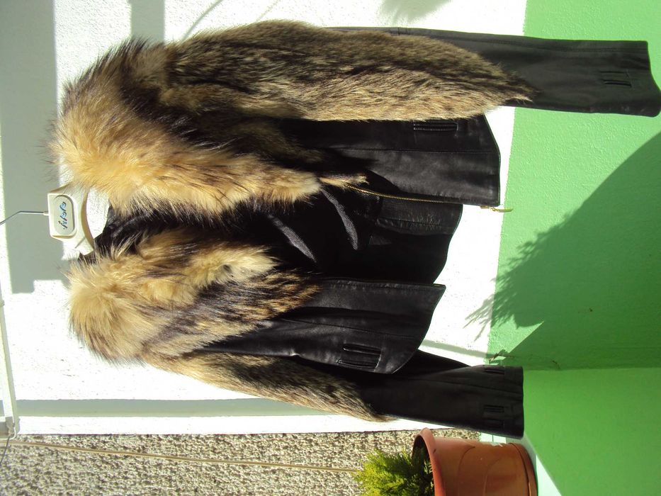 Дамско марково кожено яке Punto. Ръст С