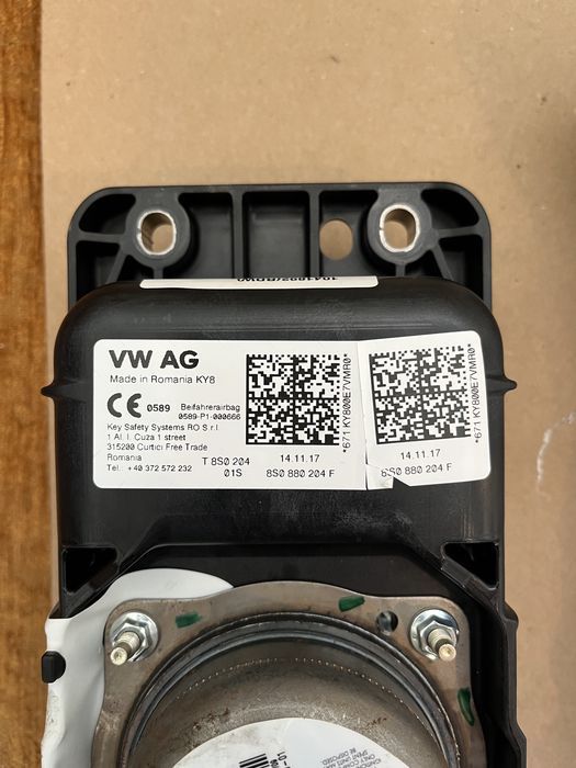 Centura / Airbag pasager / Cortina / Balama / Capsa / Modul Audi TT 8S