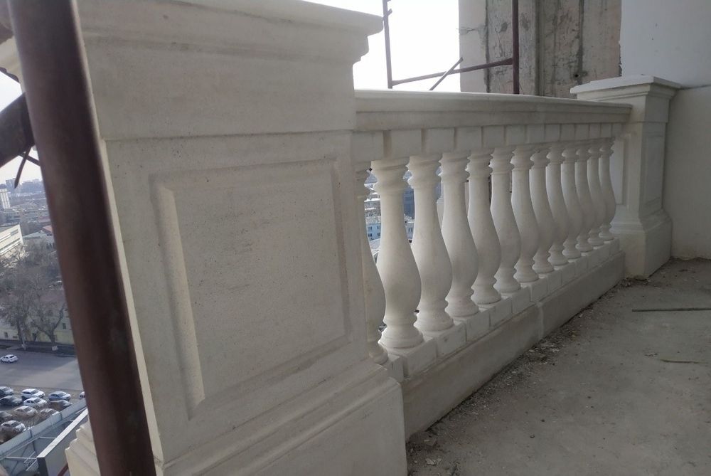 Монтаж фибробетонных изделий декор