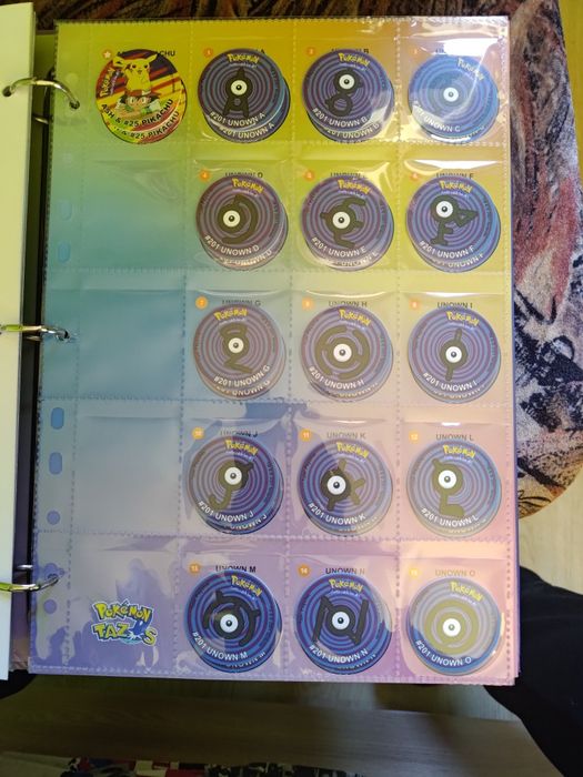 Pokemon Tazos Album
