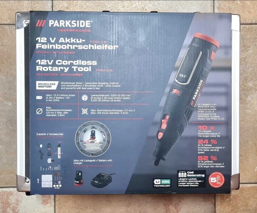 Фин Акумулаторен Мултишлайф 12v, Гедоре Parkside