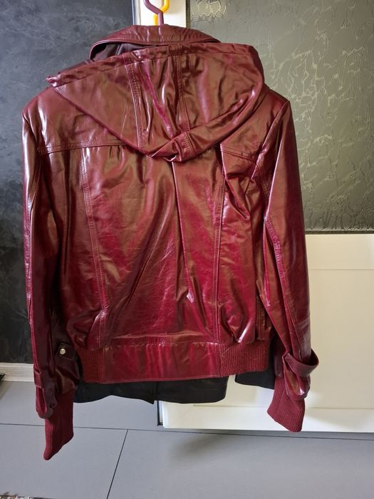 Geaca damă din piele de vițel