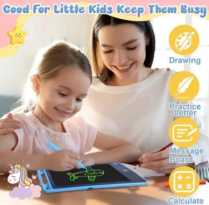 Черен LCD Таблет 8.5" – Спести хартия и пиши със стил!