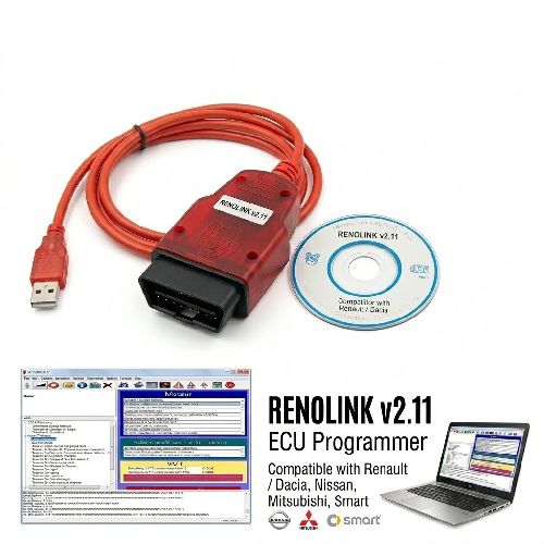 Interfata Diagnoza si Programare Auto Profesionista Compatibil Renault/Dacia, conexiune USB,V2.11