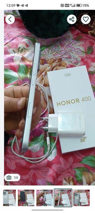 Honor 400 lite telefon sotiladi 1 yarim oy bo'ldi oinganiga