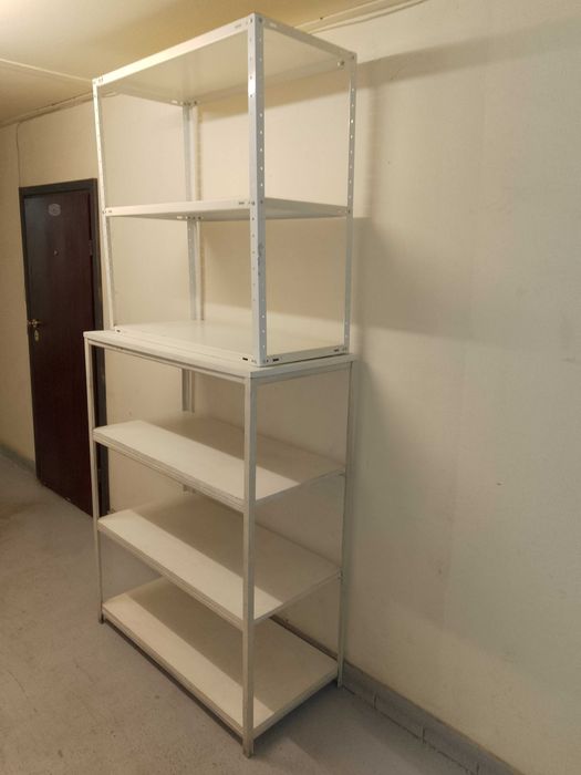 Масивен стелаж с 4 рафта, д/ш/в - 101х49х130 см