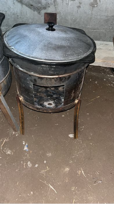 Қазан ысталған, таза. Бір пайдалынған. 20л