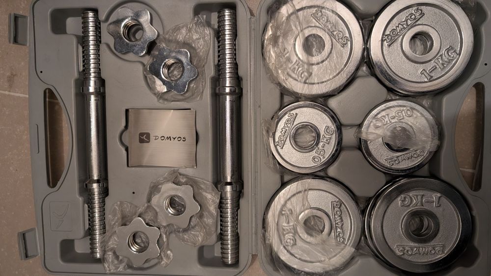 Set gantere fonta Domyos 14kg