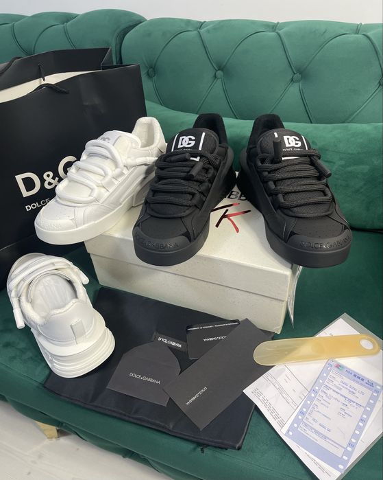 Adidasi Dolce Gabbana piele naturala Full Box colectie noua