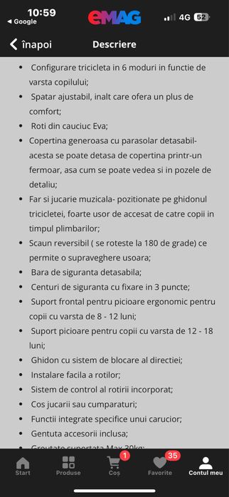 Vand tricicleta Coccolle