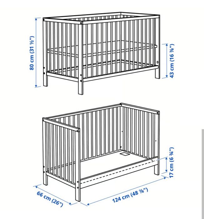 Patut IKEA model Gulliver 60 x 120 - NOU