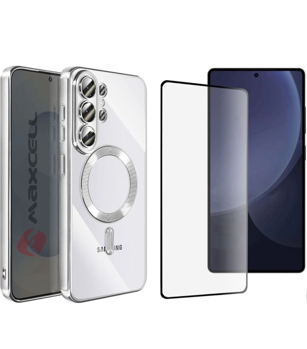 Samsung S25 S26 EDGE PLUS ULTRA Husa Magsafe Color + Folie Sticla