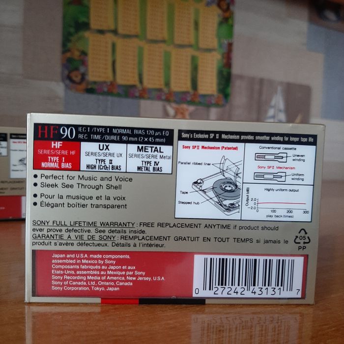 Аудио кассеты Sony HF 90