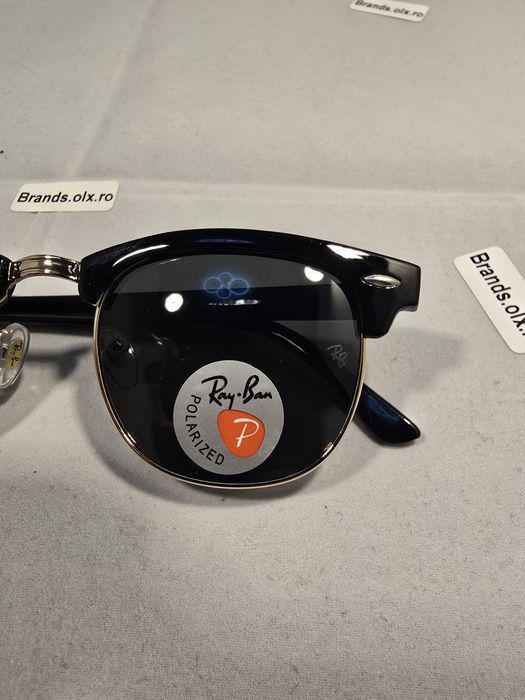 Promotie - Ochelari de soare polarizati Rayban Clubmster  RB1099, made in Italy