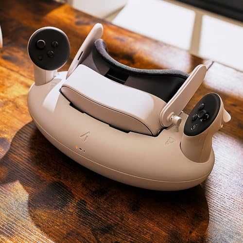 Нова Стойка и зарядна станция Quest 3S Touch Plus 1800mAh игри геймъри