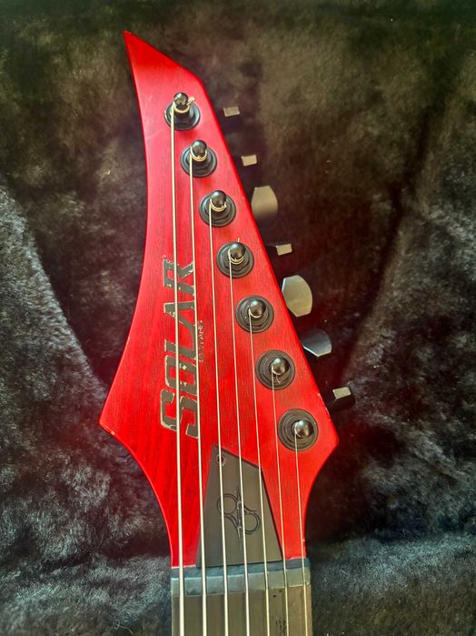 Chitara Electrica Solar Guitars A2.7 Trans Blood Red Matte SK + Case Jackson Softcase
