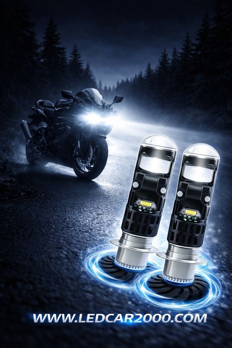 Мощни Лед Крушки за мотоциклет H6M / P15D