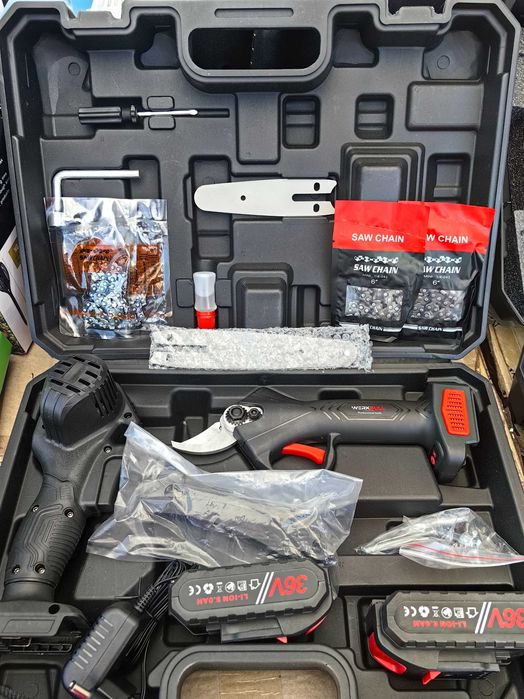 2 в 1 Резачка за клони и Лозарска Ножица Акумулаторни 36V