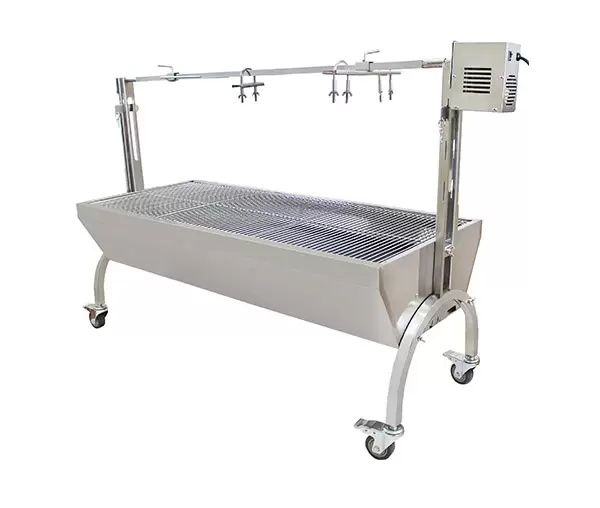 Grătar  PROFESIONAL cu  rotisor / proțap – NOU, SIGILAT