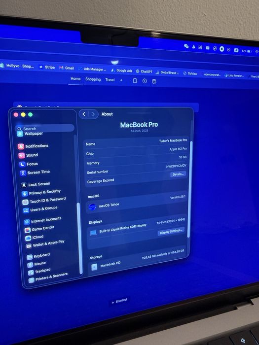 MacBook Pro 14-inch / M2 Pro / 16GB RAM / 512 GB / Ca nou