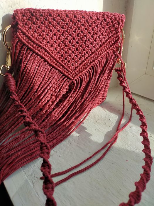 Сумочка макраме ручной работы