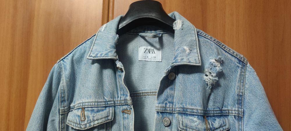 Vand geaca denim / blugi copii ZARA -  134 cm