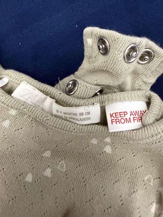Боди с дълъг ръкав и панталон ZARA, 56 размер