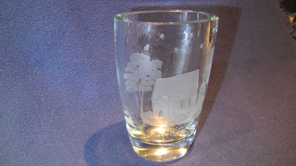 Pahar/Cupa/Pocal/sticla presata ORREFORS KOSTA BODA,Suedia.Manuf.