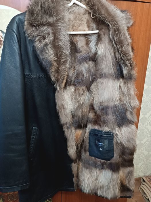 Дублёнка кожаная .