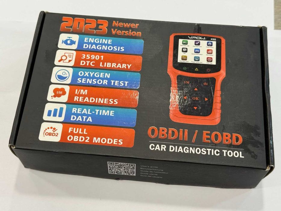 OBD2 скенер VPOW K88 – диагностика | Чисто нов | Пълен комплект