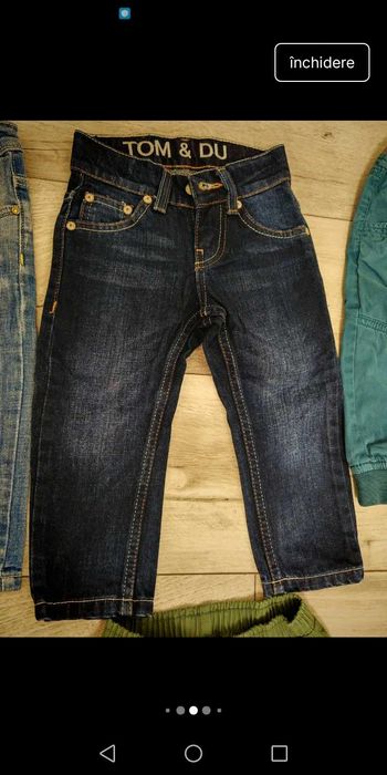 Vând lot blugi bebe 80-86