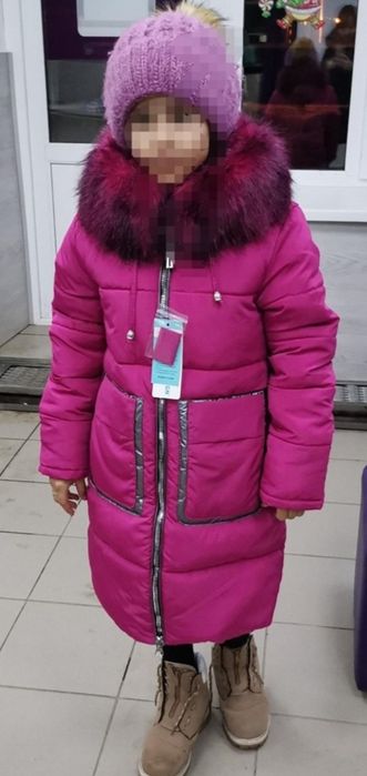 Пальто зимнее на девочку 5-6 лет