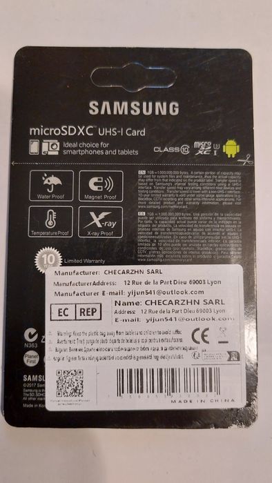 Card micro SD SAMSUNG  EVO PLUS 256 GB