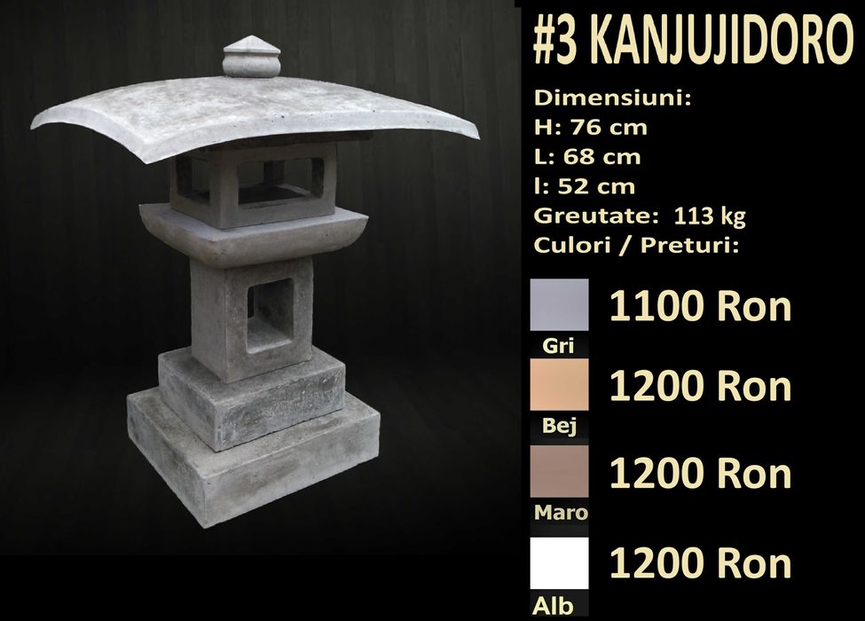 Felinare japoneze din beton