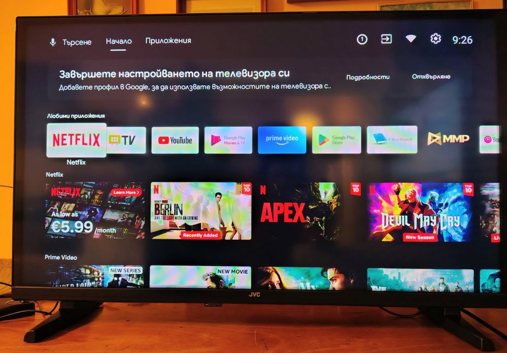 LED Телевизор JVC с гаранция  модел LT-32VAF3300