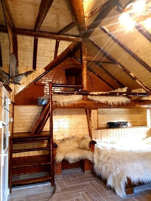 Cabanuta vanatoreasca la munte , cu terasa proprie