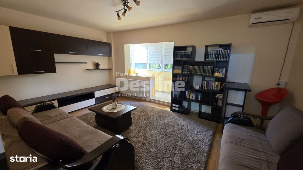 apartament decomandat 3 camere, 76 mp, mobilat, centrala, AC