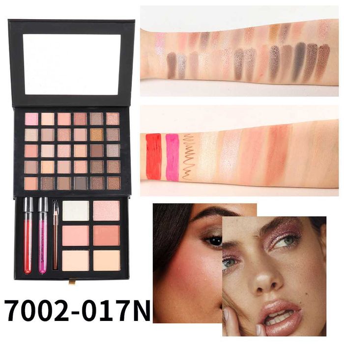 Комплект грим Miss Rose – 30 сенки + руж, хайлайтър