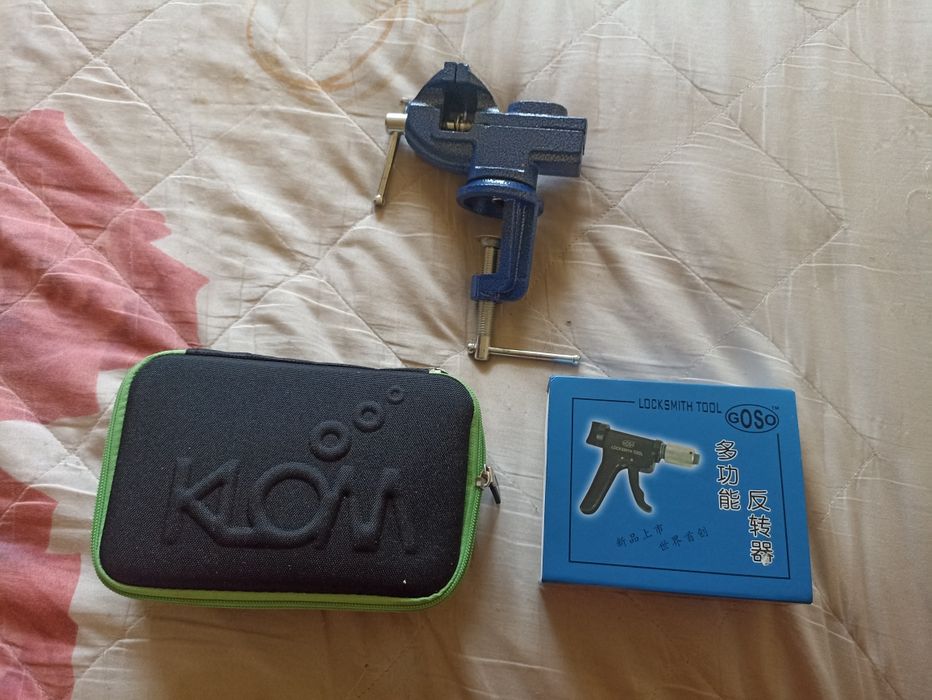 Ключарски шперц пистолет KLOM, шперцове + професионален ключарски пист