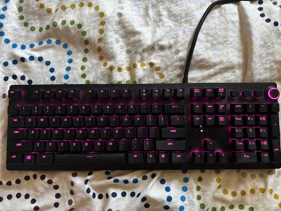 Геймърска клавиатура Razer Huntsman Elite, черен - RZ03-01870100-R3M1