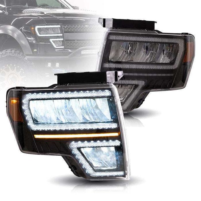 Комплект LED фарове с динамични мигачи за Ford F150 09 – 14