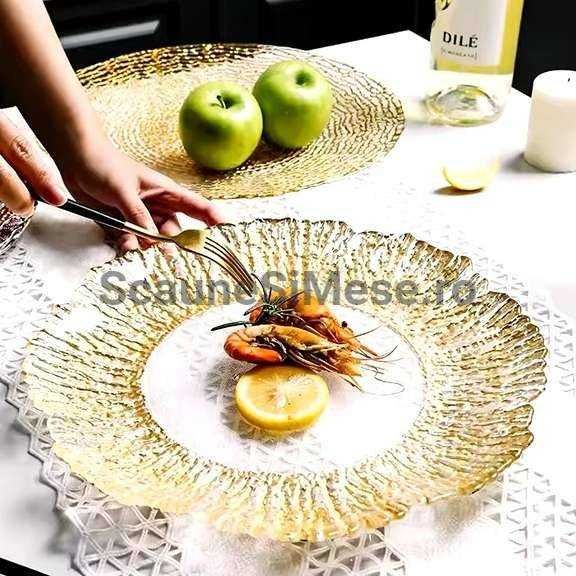 Farfurie Sticla,Decor,Farfurii Suport,Pentru Sali de Evenimente,Nunta,