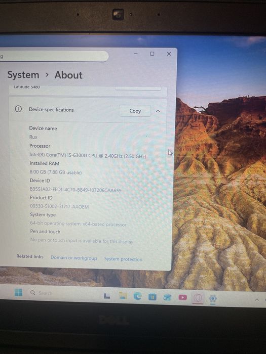 Laptop Dell Latitude 5480 | i5 | 8GB RAM | cu incarcator
