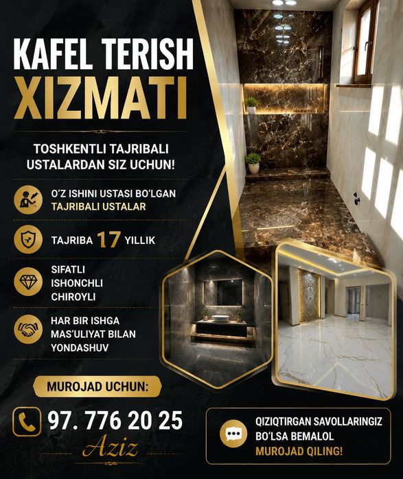 Toshkentli kafel ustalari.