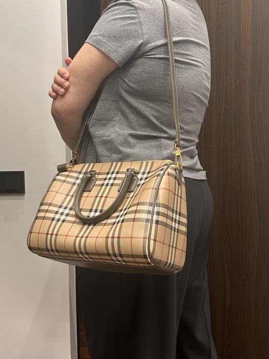 Сумка burberry кожанная