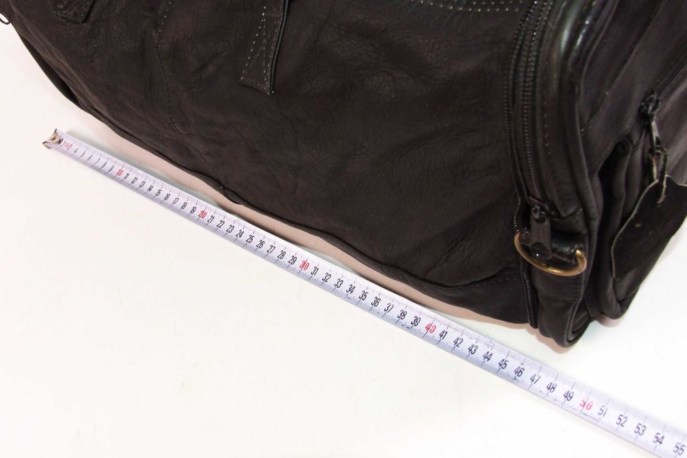 Geanta de voiaj pliabila, mare, piele naturala, Made in Columbia, NOUA