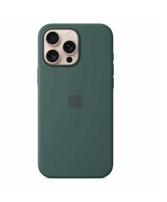 Husa iPhone 16 Pro Apple MagSafe Silicon Originala Lake Green