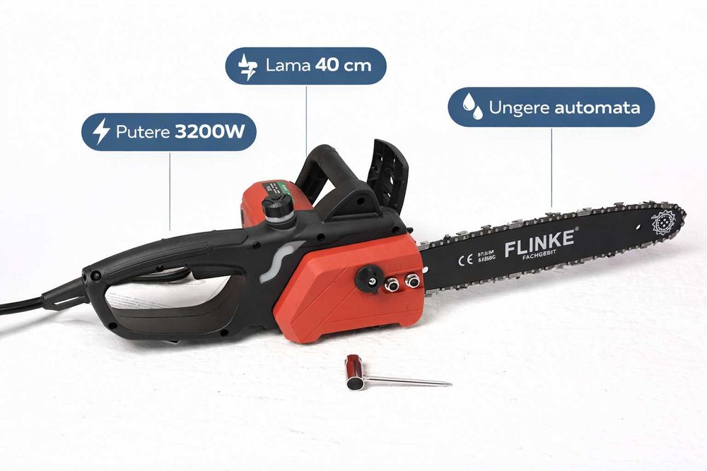 Drujba electrica 3200W lama 40 cm ungere automata